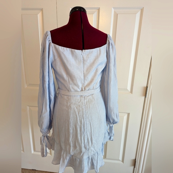 SAINTS+SECRETS MACEY DRESS STEEL BLUE - Picture 7 of 12